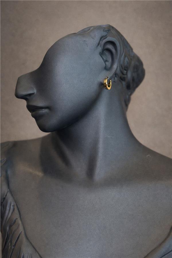 Amaris Mini Eklemli Gold Renk Küpe